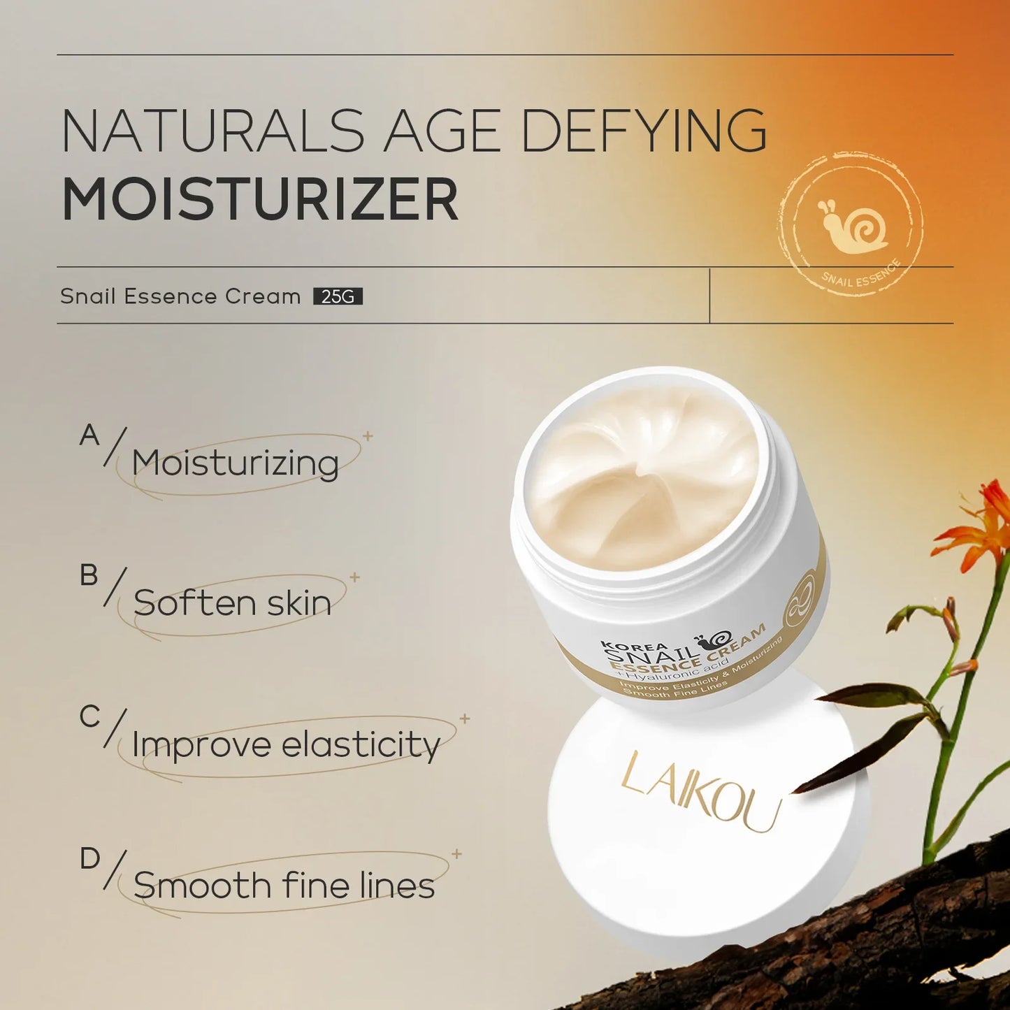 Snail Collagen Anti-Aging Day Cream – Moisturizing, Repairing & Brightening Skincare for Firm, Smooth Skin