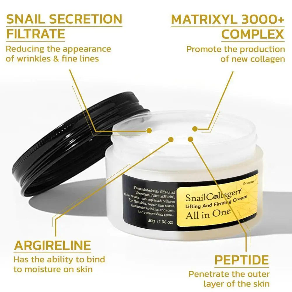 Snail Radiance Duo – Korean Collagen Essence & Firming Cream Set for Hydration, Repair & Anti-Aging