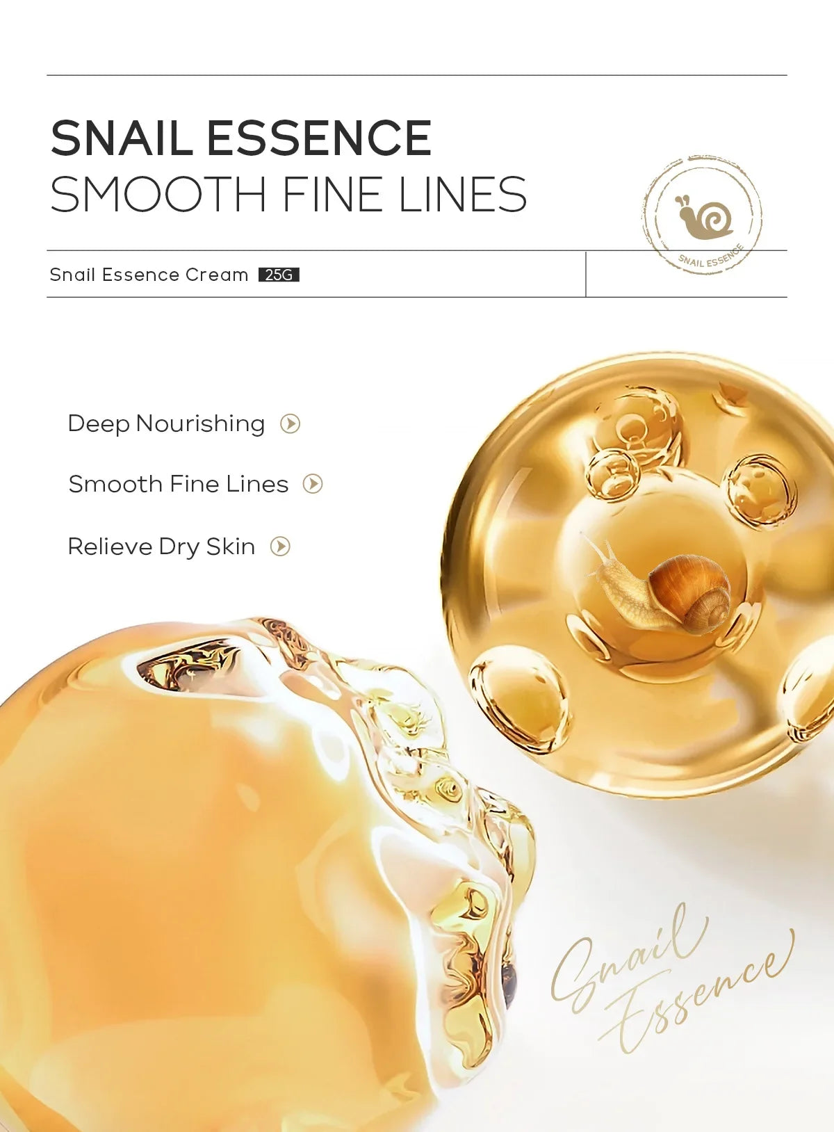 Snail Collagen Anti-Aging Day Cream – Moisturizing, Repairing & Brightening Skincare for Firm, Smooth Skin