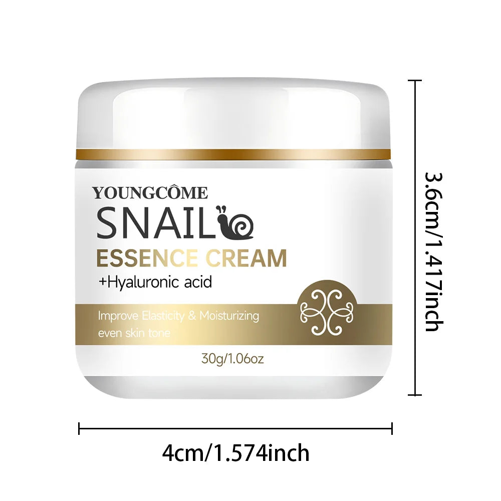 Snail Essence Cream – Hyaluronic Acid & Retinol Moisturizer for Firming, Whitening & Skin Repair