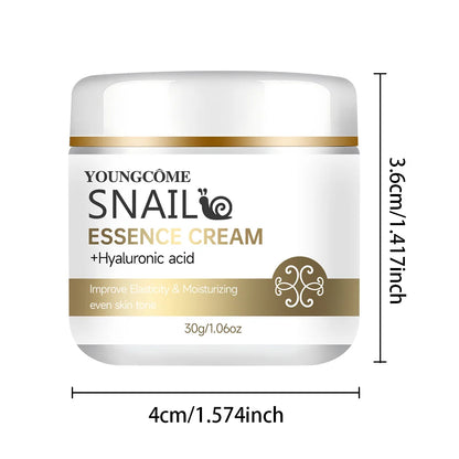Snail Essence Cream – Hyaluronic Acid & Retinol Moisturizer for Firming, Whitening & Skin Repair