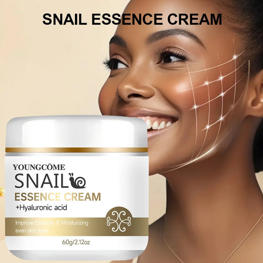 Snail Essence Cream – Hyaluronic Acid & Retinol Moisturizer for Firming, Whitening & Skin Repair