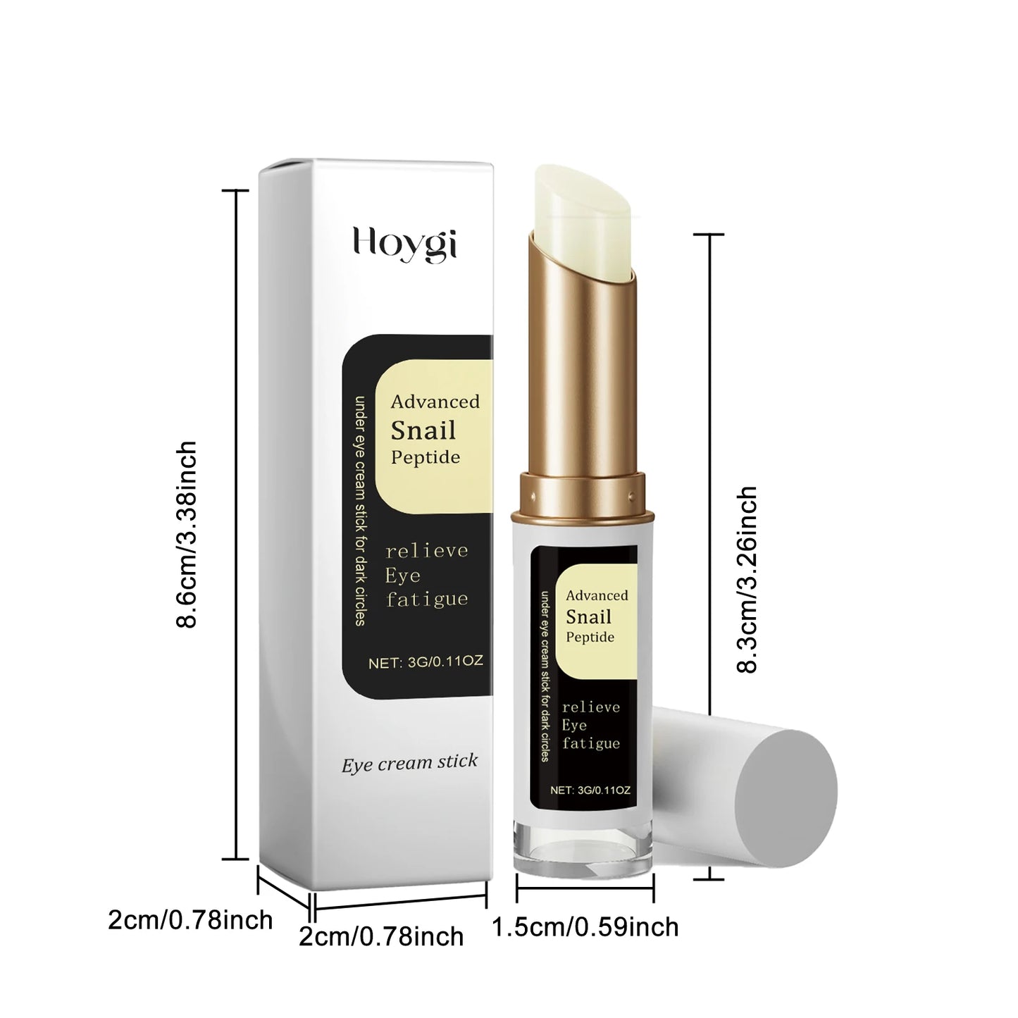 Snail Collagen Eye Cream Stick – Fade Wrinkles, Dark Circles & Puffiness