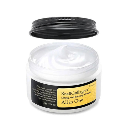 Snail Radiance Duo – Korean Collagen Essence &amp; Firming Cream Set for Hydration, Repair &amp; Anti-Aging