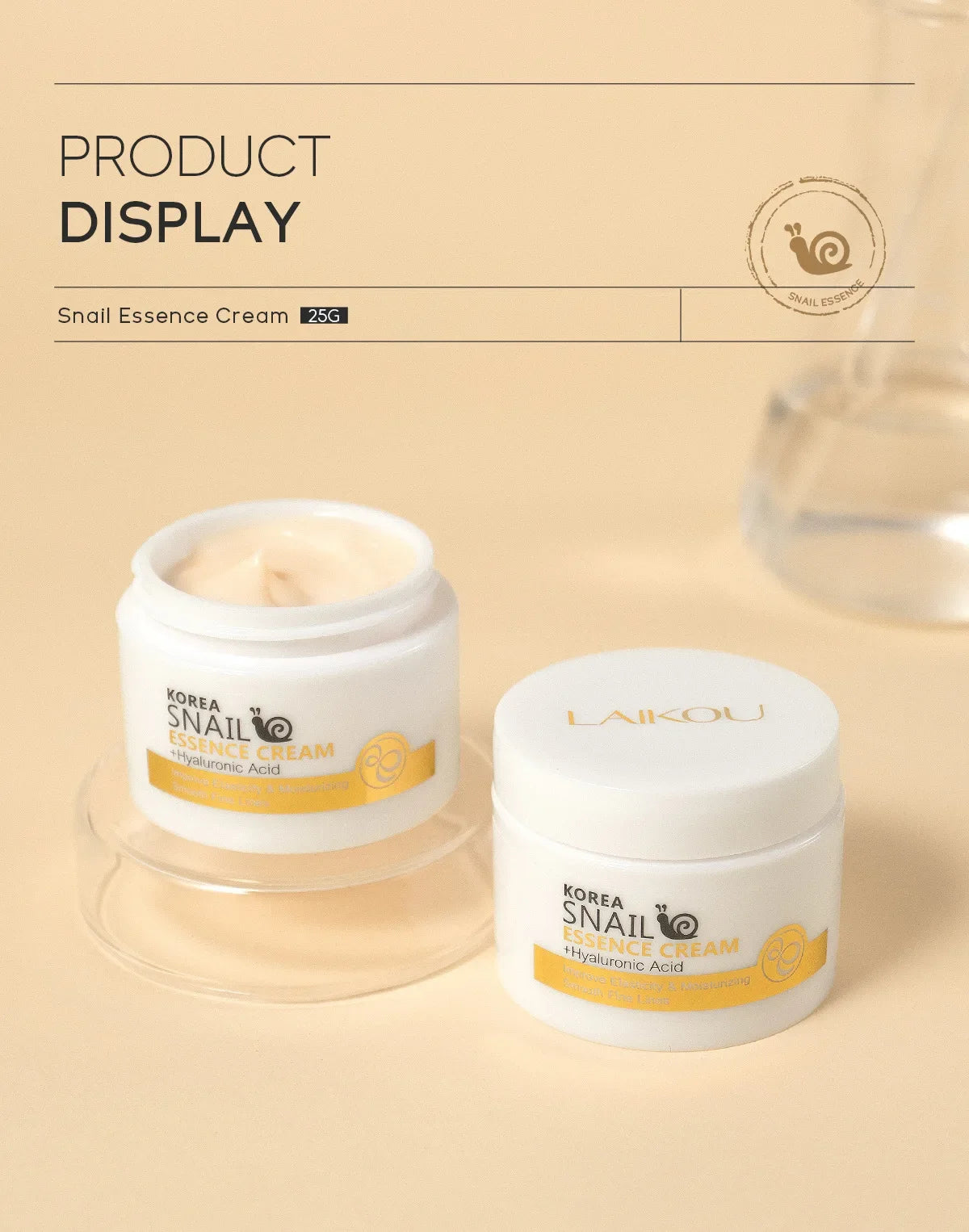 Snail Collagen Anti-Aging Day Cream – Moisturizing, Repairing & Brightening Skincare for Firm, Smooth Skin