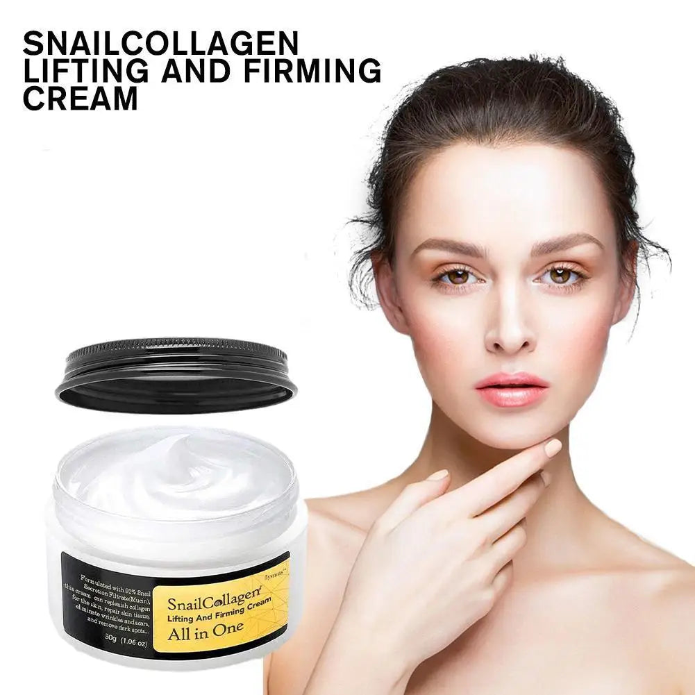 Snail Radiance Duo – Korean Collagen Essence &amp; Firming Cream Set for Hydration, Repair &amp; Anti-Aging