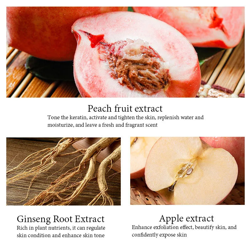 Honey Peach Exfoliating Cream – Facial & Body Scrub for Smooth, Glowing Skin