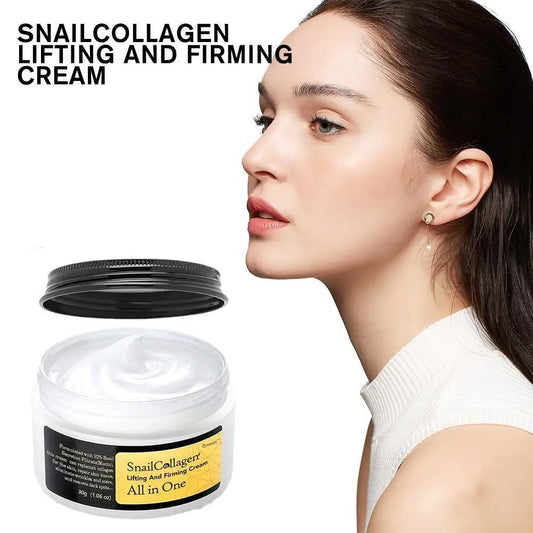 Snail Radiance Duo – Korean Collagen Essence &amp; Firming Cream Set for Hydration, Repair &amp; Anti-Aging