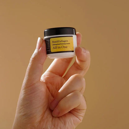 Snail Radiance Duo – Korean Collagen Essence &amp; Firming Cream Set for Hydration, Repair &amp; Anti-Aging