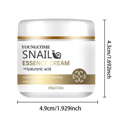 Snail Essence Cream – Hyaluronic Acid & Retinol Moisturizer for Firming, Whitening & Skin Repair